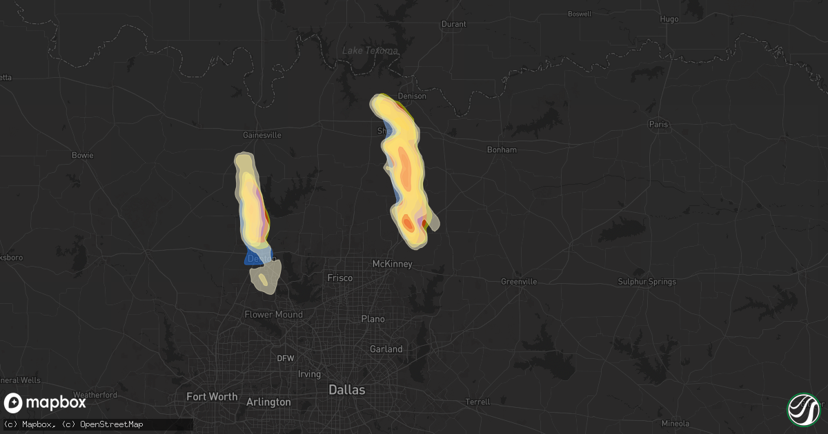 Hail map in Anna, TX on September 21, 2025