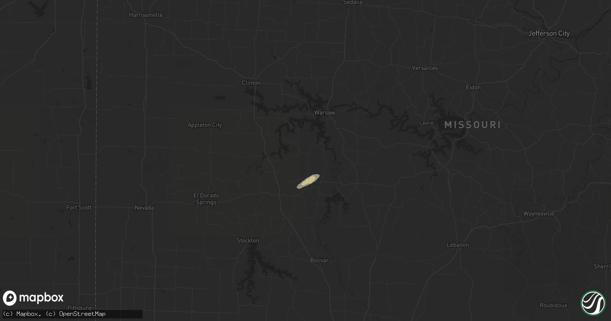 Hail map in Quincy, MO on September 21, 2025
