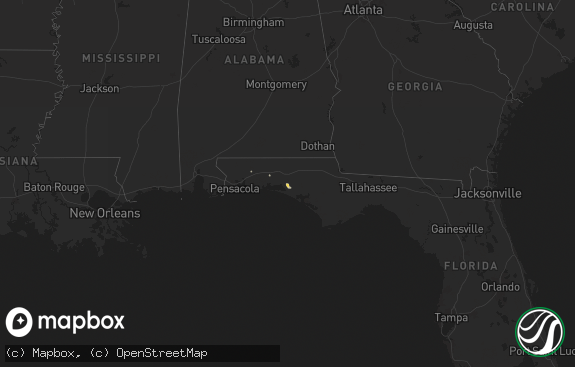 Hail map preview on 09-21-2025