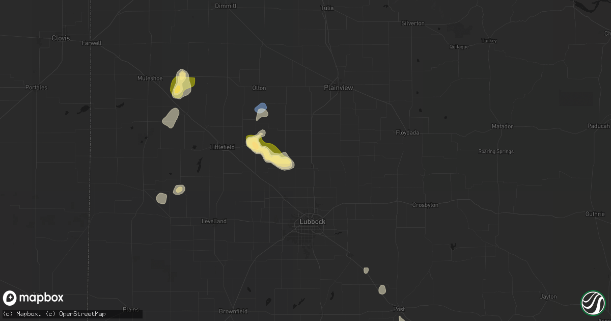 Hail map in Abernathy, TX on September 21, 2026