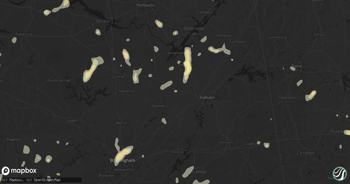 Hail map in Altoona, AL on September 21, 2026