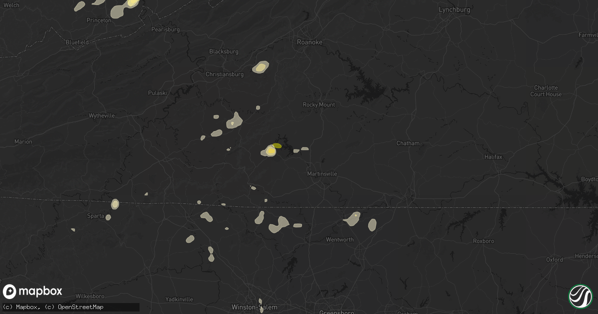Hail map in Bassett, VA on September 21, 2026