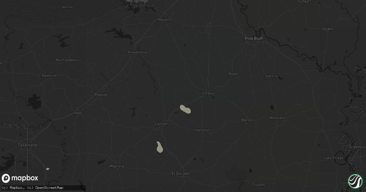 Hail map in Bearden, AR on September 21, 2026