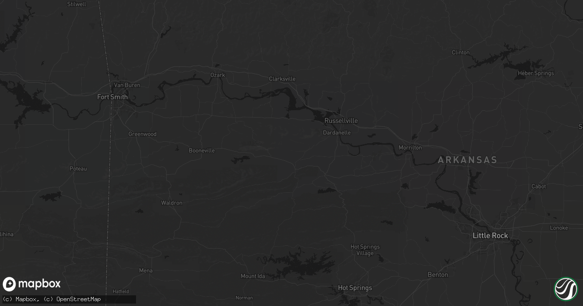 Hail map in Belleville, AR on September 21, 2026