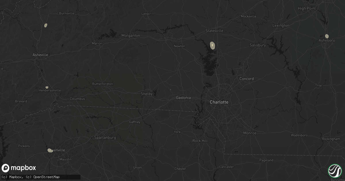 Hail map in Bessemer City, NC on September 21, 2026