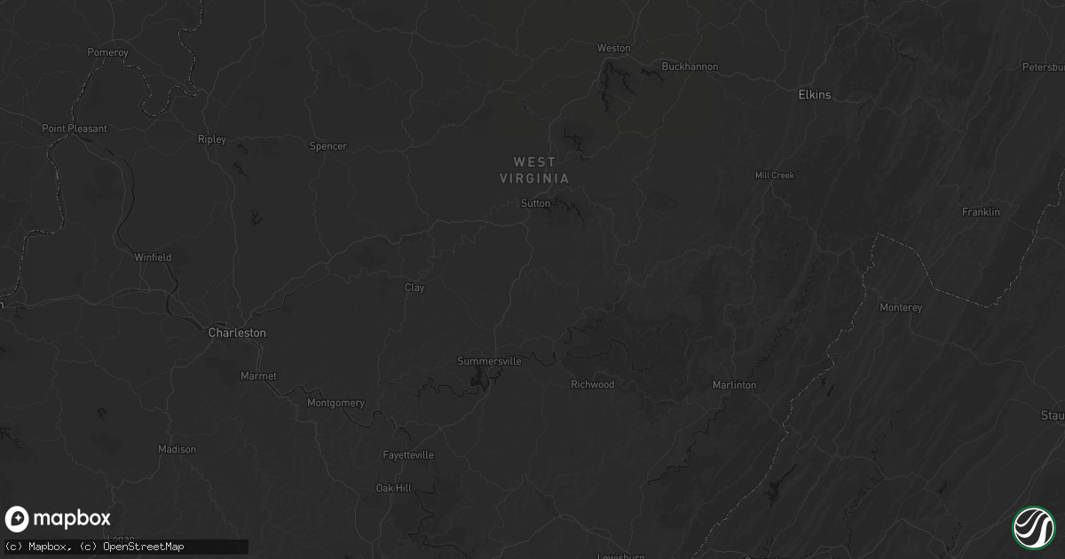 Hail map in Birch River, WV on September 21, 2026