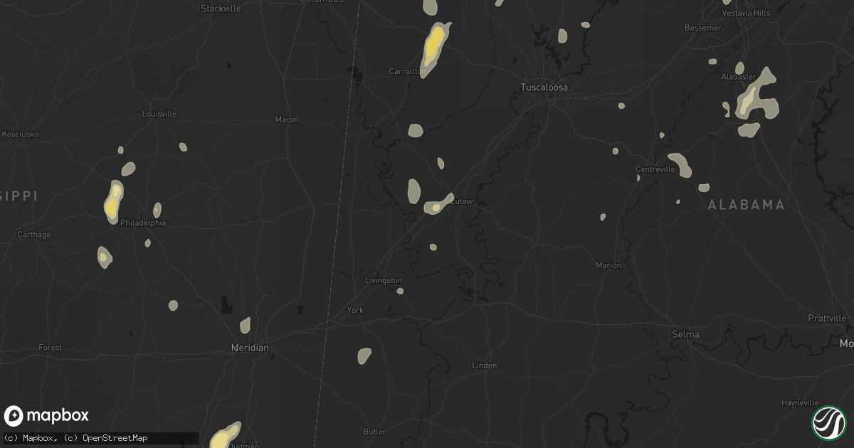 Hail map in Boligee, AL on September 21, 2026