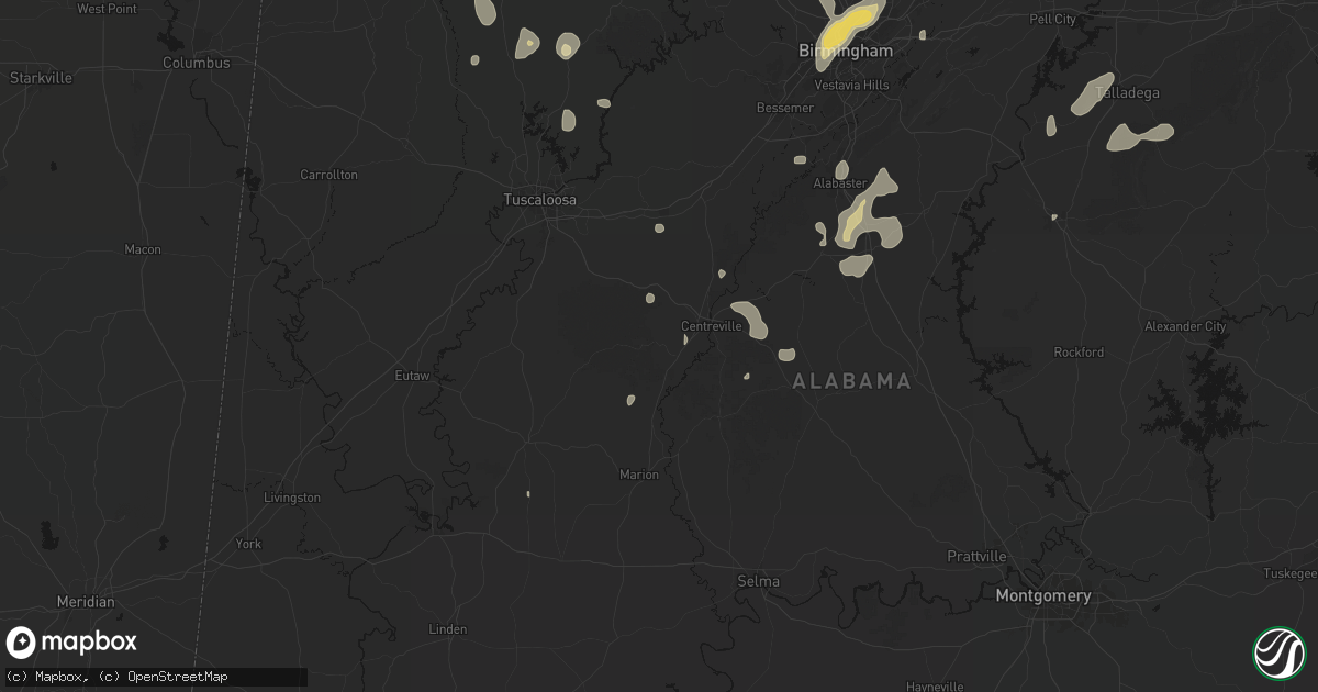 Hail map in Brent, AL on September 21, 2026