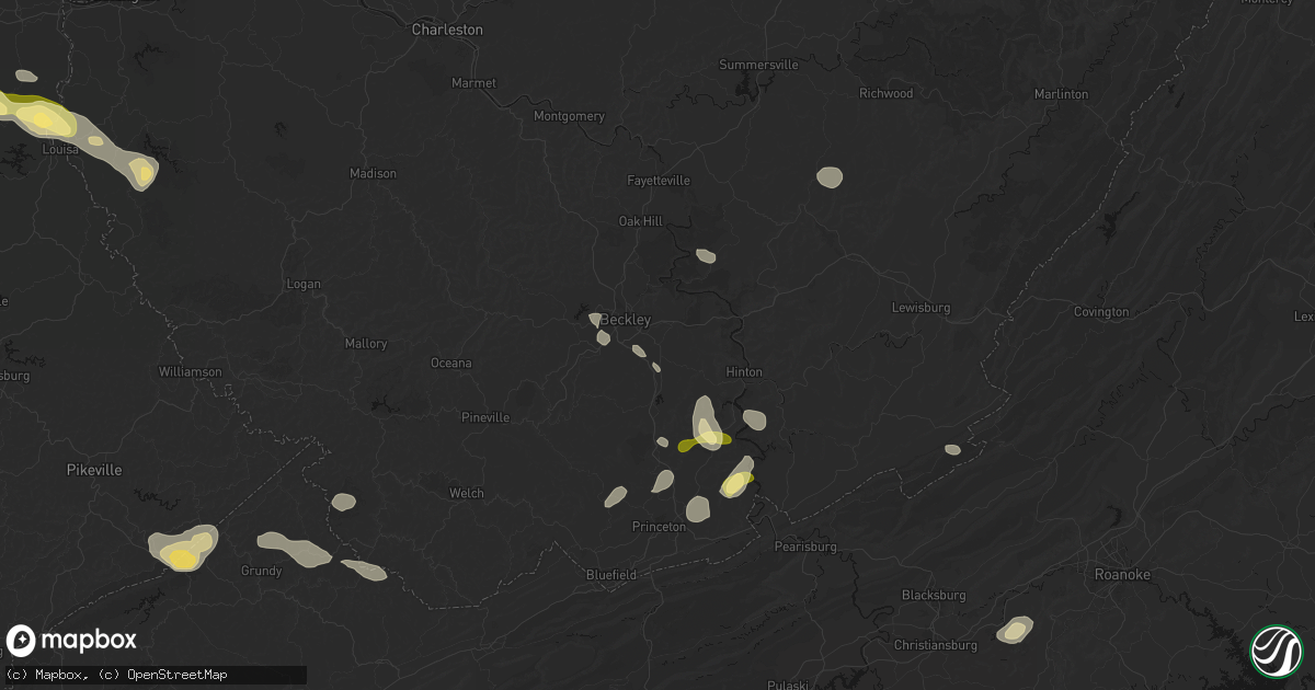 Hail map in Daniels, WV on September 21, 2026