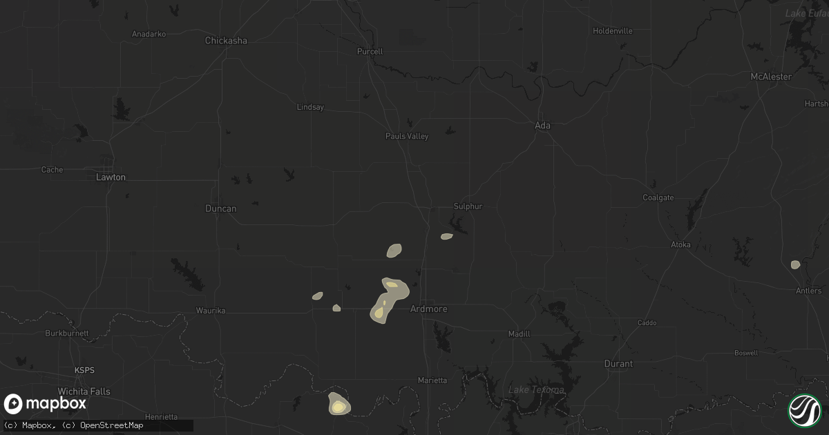 Hail map in Davis, OK on September 21, 2026