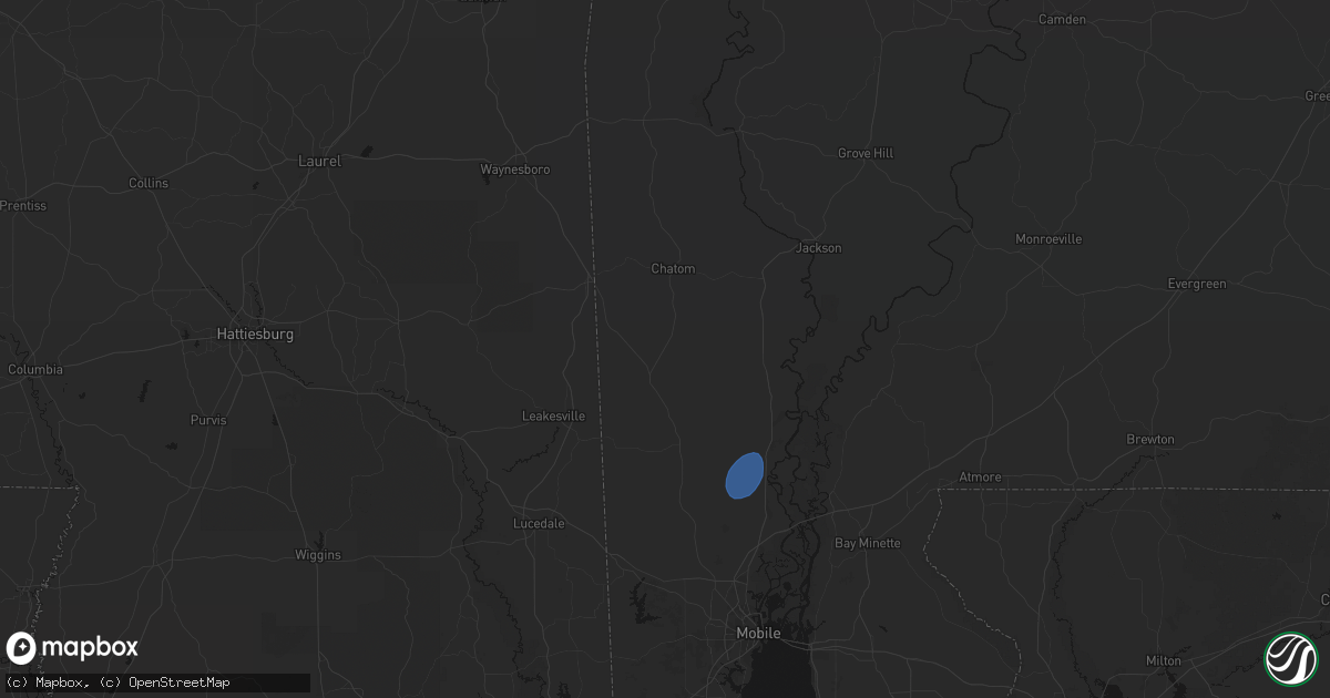 Hail map in Deer Park, AL on September 21, 2026