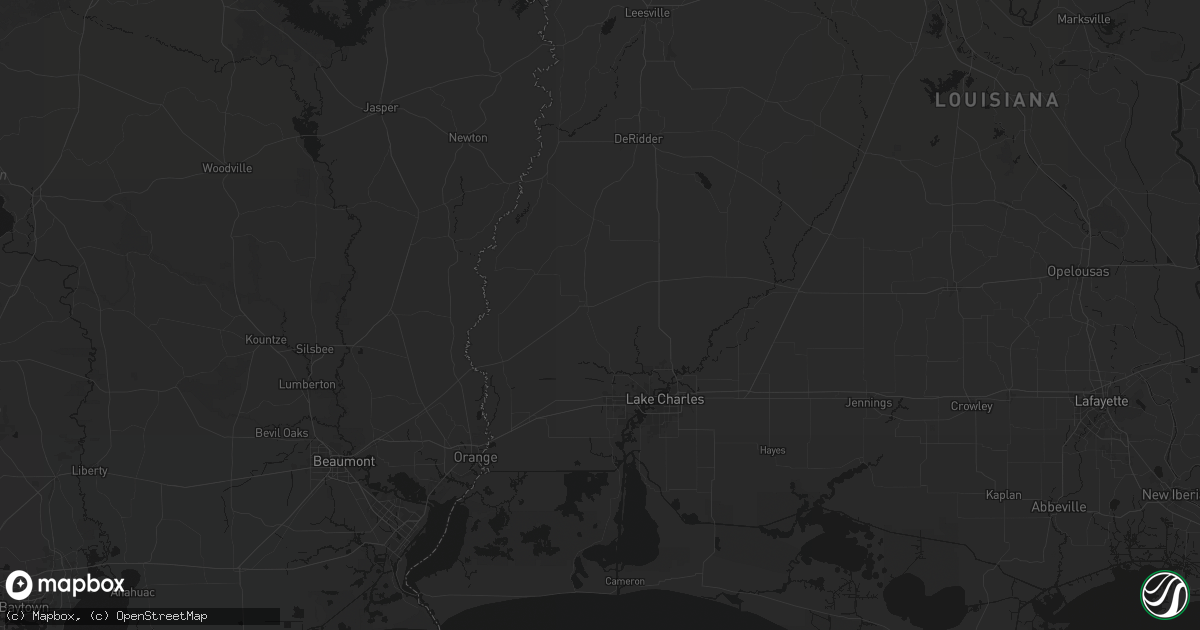 Hail map in Dequincy, LA on September 21, 2026