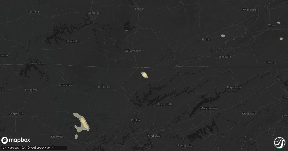 Hail map in Duff, TN on September 21, 2026