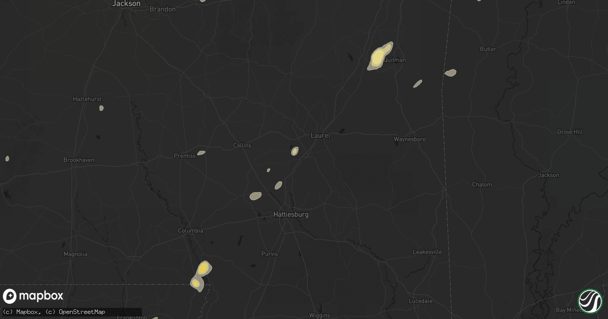 Hail map in Ellisville, MS on September 21, 2026