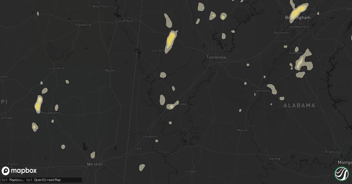 Hail map in Eutaw, AL on September 21, 2026