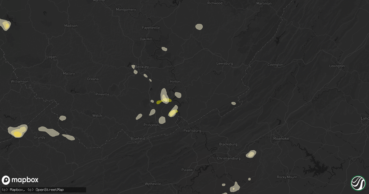 Hail map in Forest Hill, WV on September 21, 2026