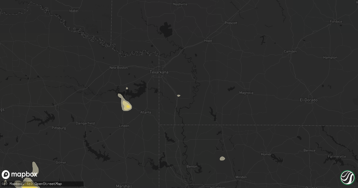 Hail map in Fouke, AR on September 21, 2026