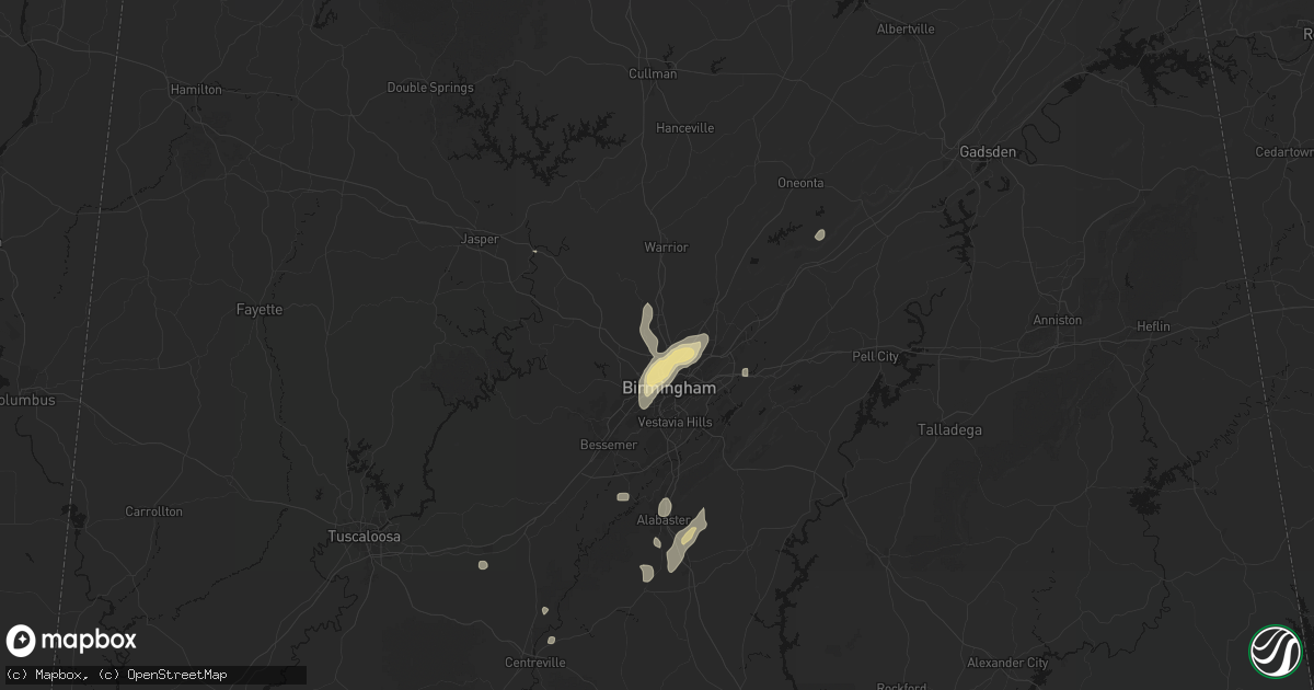 Hail map in Fultondale, AL on September 21, 2026