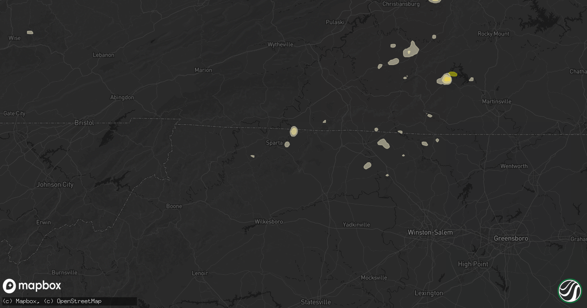 Hail map in Glade Valley, NC on September 21, 2026