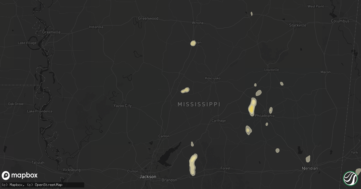 Hail map in Goodman, MS on September 21, 2026