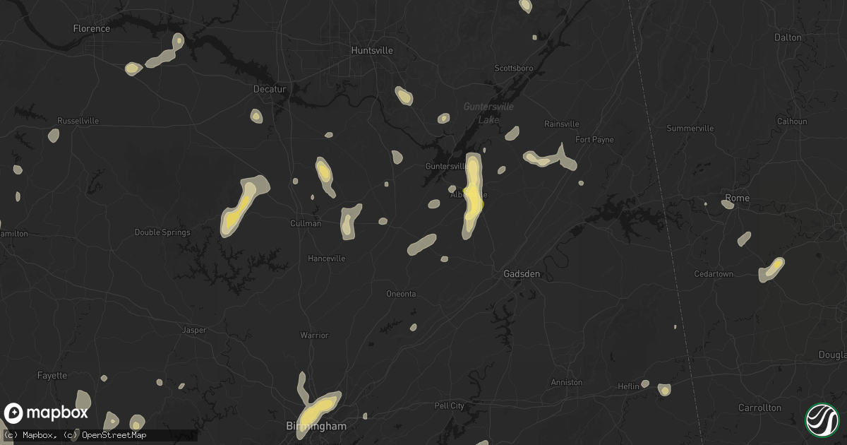 Hail map in Horton, AL on September 21, 2026