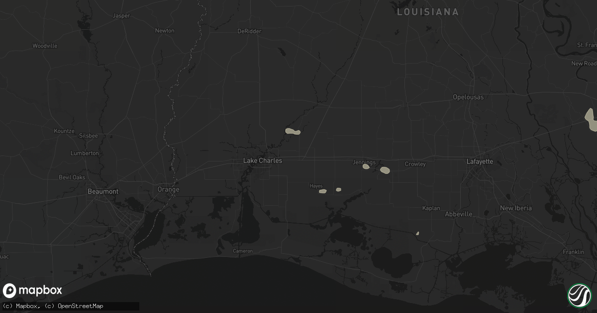 Hail map in Iowa, LA on September 21, 2026