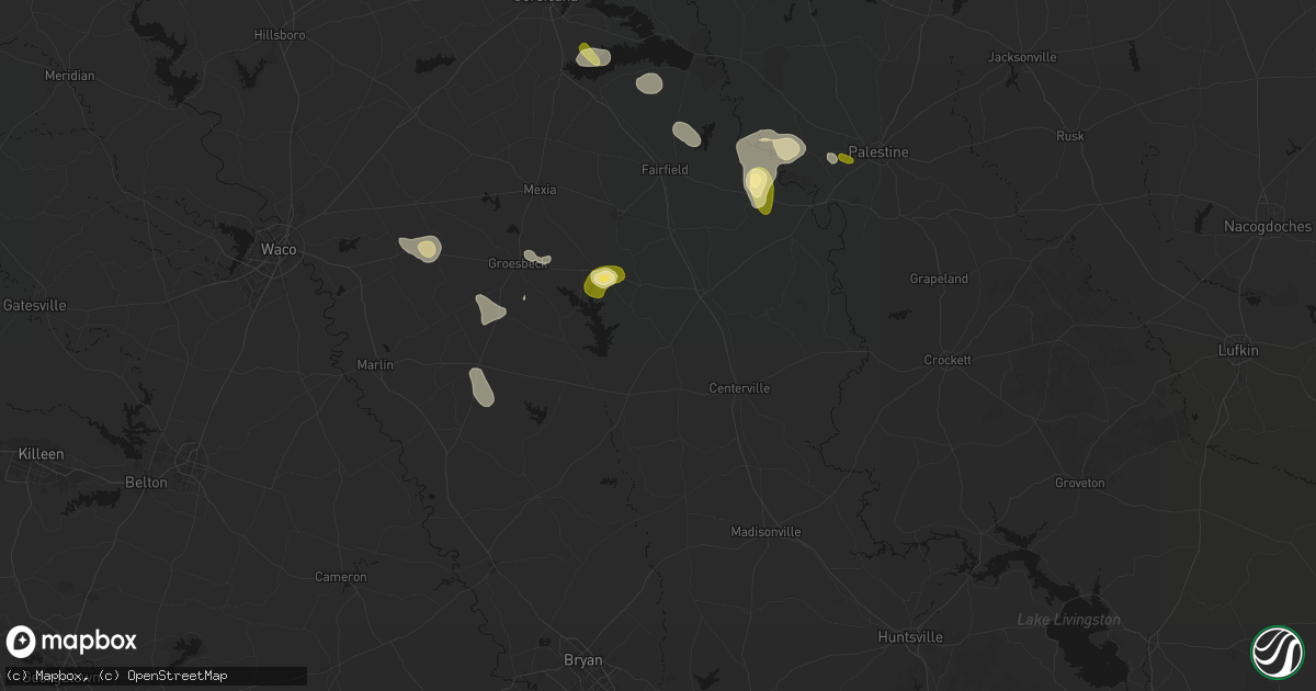 Hail map in Jewett, TX on September 21, 2026