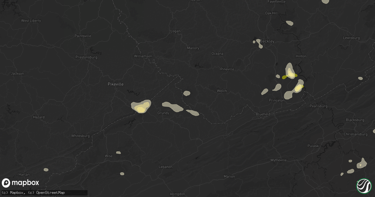 Hail map in Jolo, WV on September 21, 2026