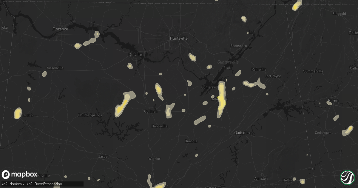 Hail map in Joppa, AL on September 21, 2026