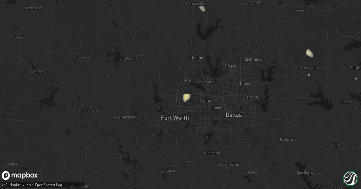 Hail map in Keller, TX on September 21, 2026