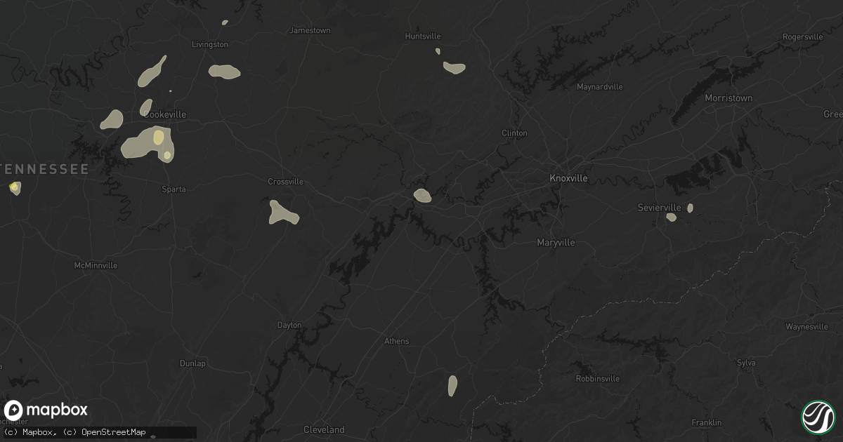 Hail map in Kingston, TN on September 21, 2026