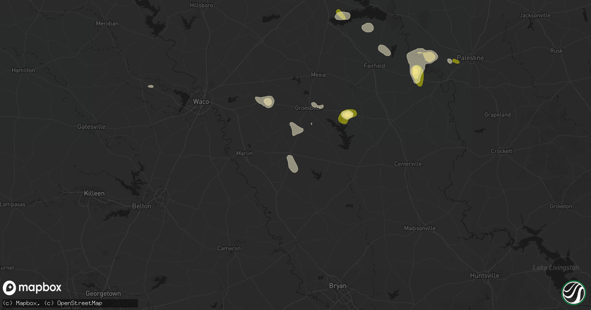 Hail map in Kosse, TX on September 21, 2026
