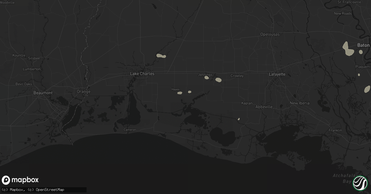 Hail map in Lake Arthur, LA on September 21, 2026