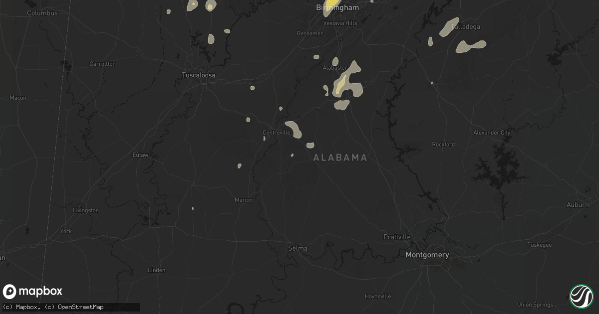 Hail map in Lawley, AL on September 21, 2026