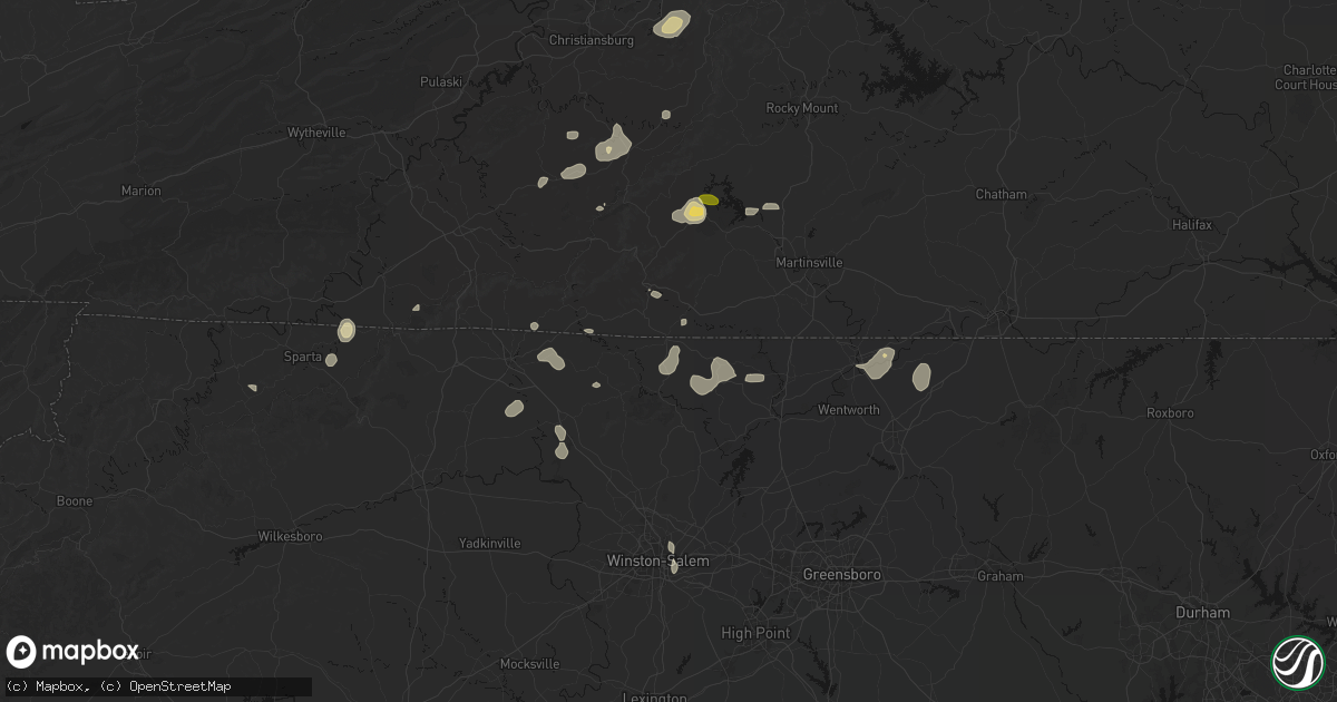 Hail map in Lawsonville, NC on September 21, 2026