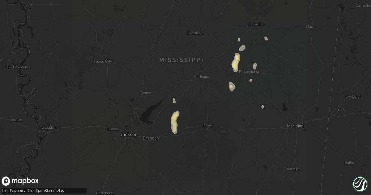 Hail map in Lena, MS on September 21, 2026