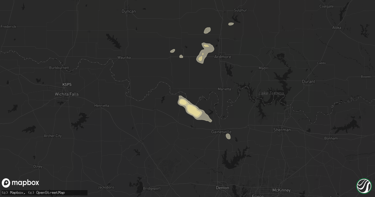 Hail map in Leon, OK on September 21, 2026