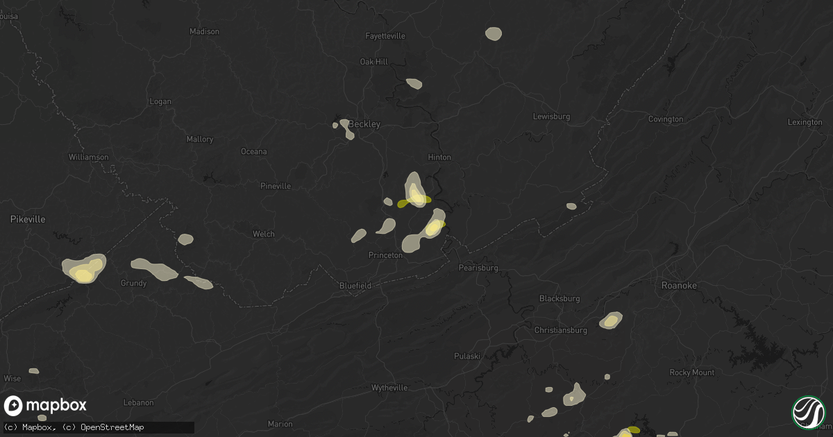 Hail map in Lerona, WV on September 21, 2026