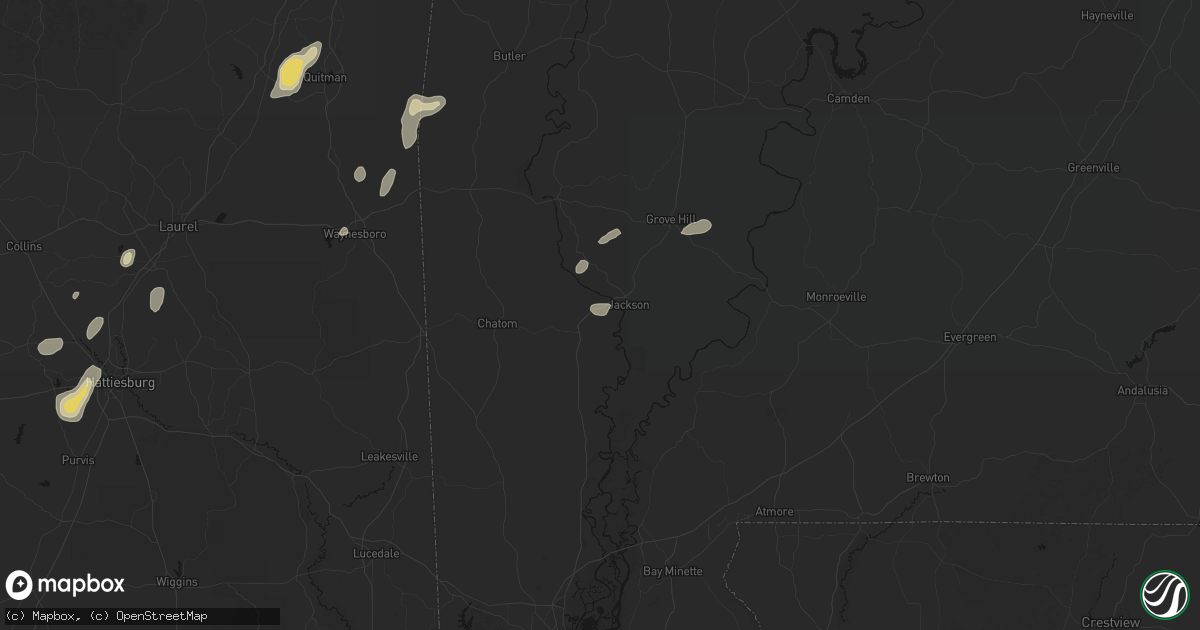 Hail map in Leroy, AL on September 21, 2026