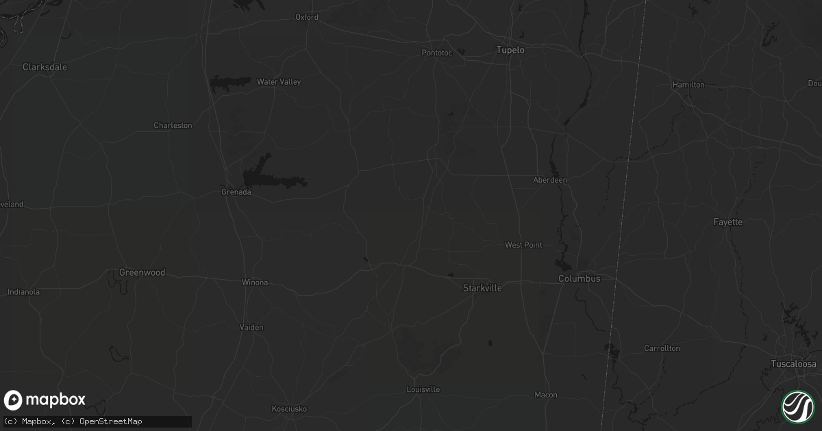 Hail map in Mantee, MS on September 21, 2026