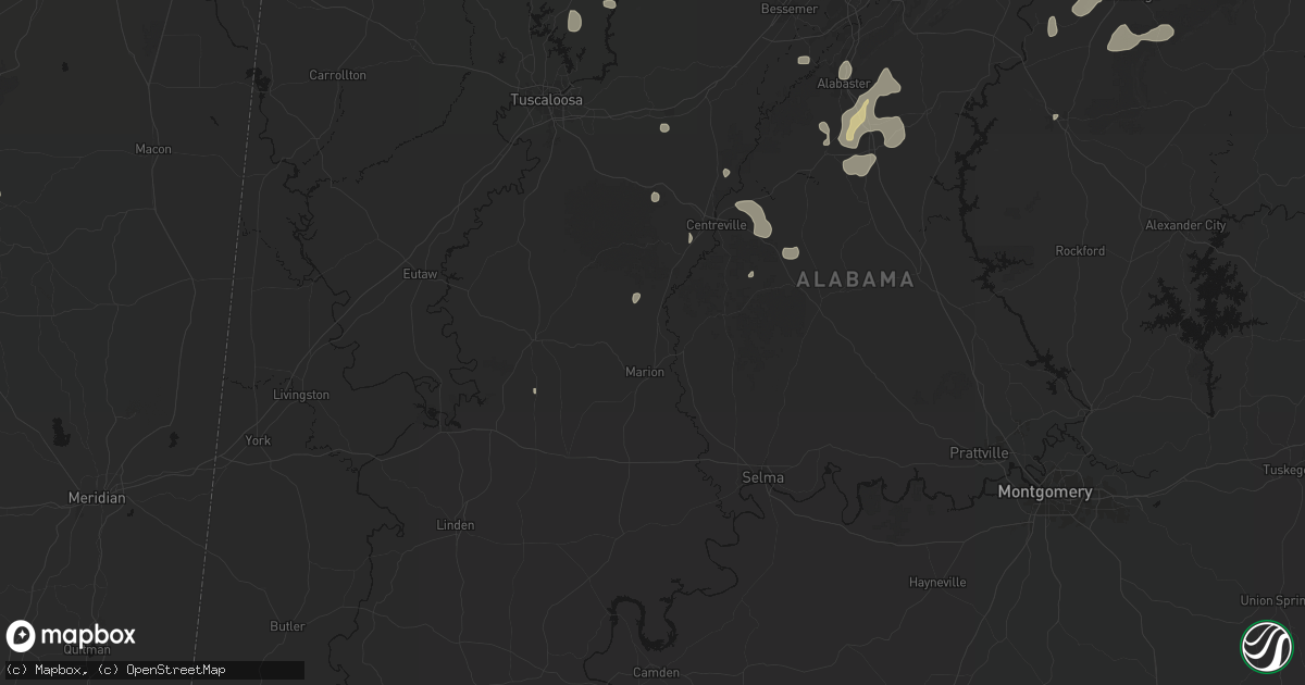 Hail map in Marion, AL on September 21, 2026