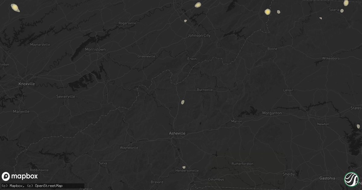 Hail map in Mars Hill, NC on September 21, 2026