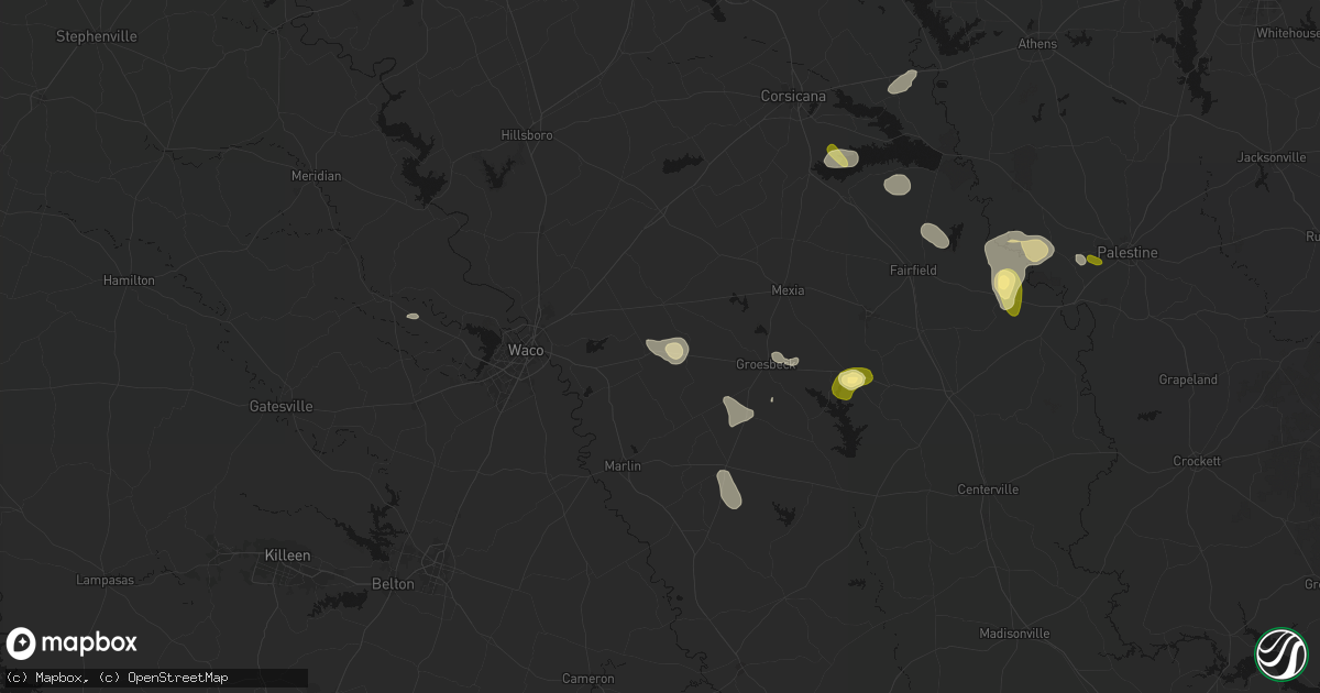 Hail map in Mart, TX on September 21, 2026