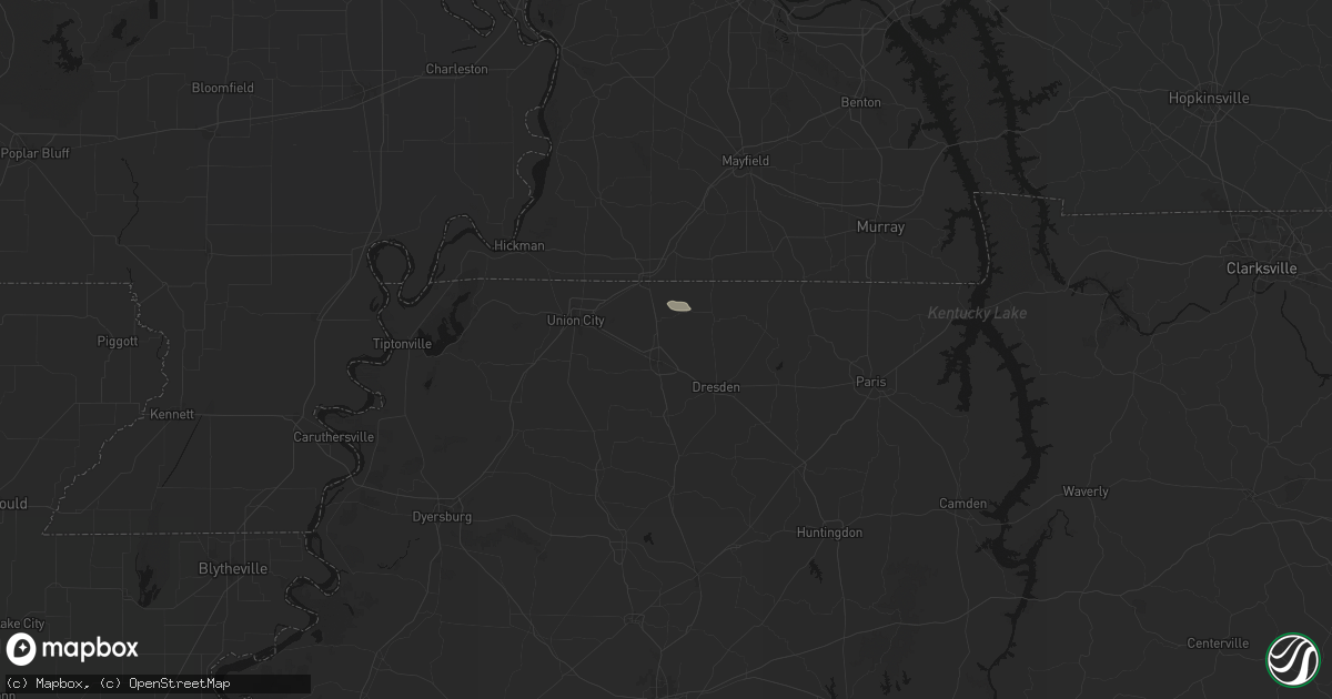 Hail map in Martin, TN on September 21, 2026