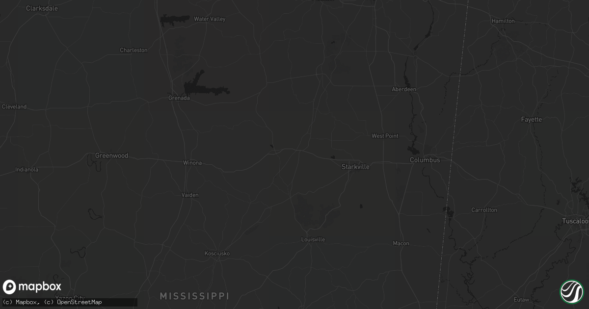 Hail map in Mathiston, MS on September 21, 2026