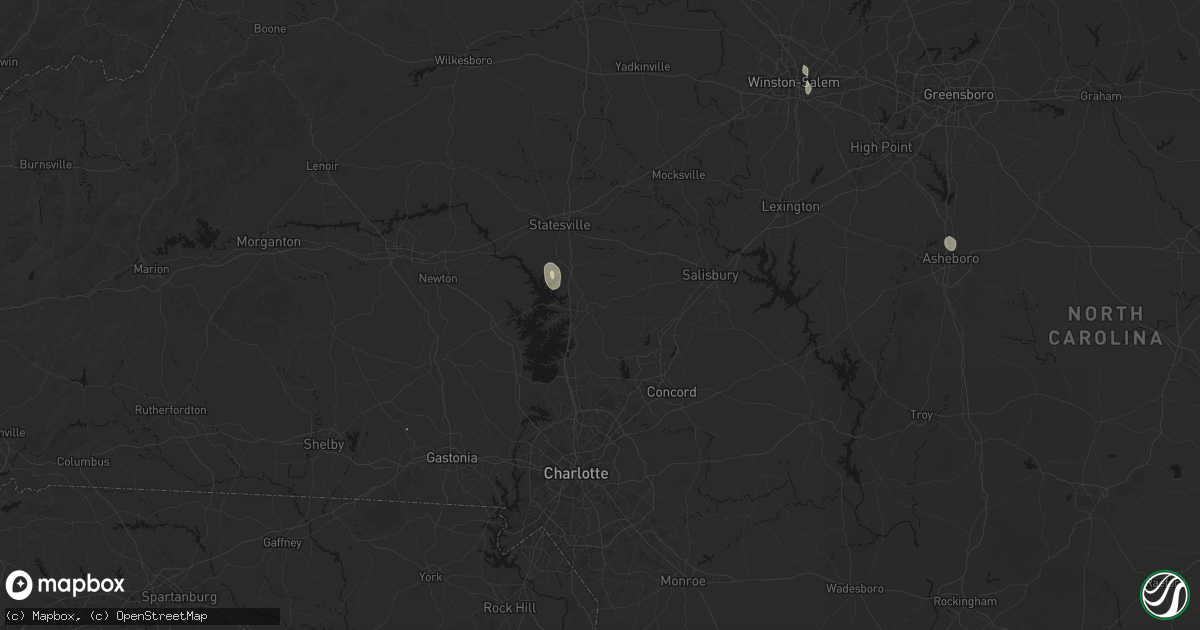 Hail map in Mooresville, NC on September 21, 2026
