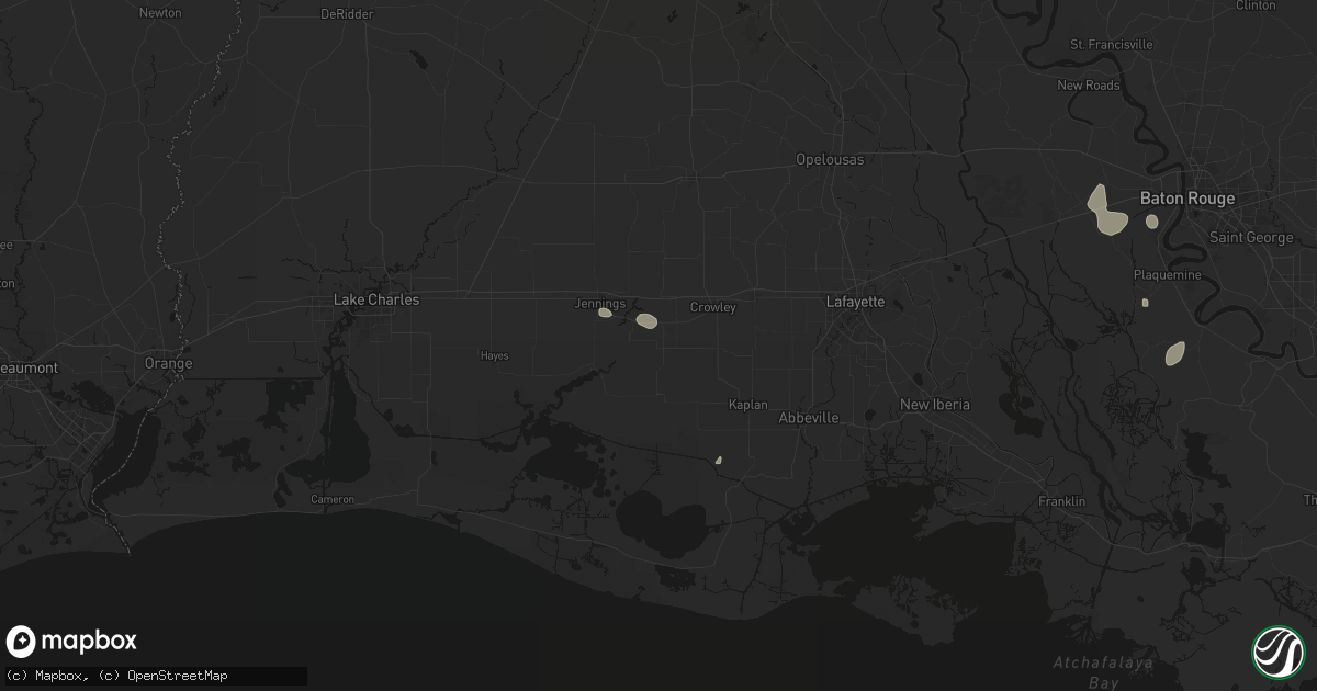 Hail map in Morse, LA on September 21, 2026