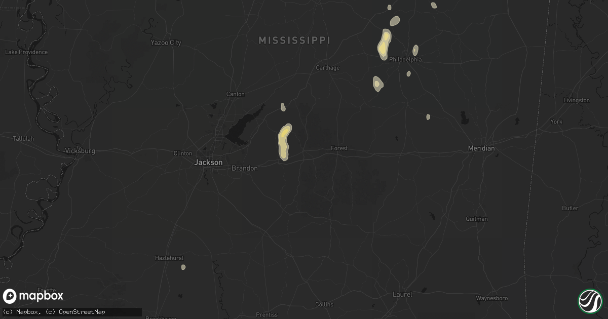Hail map in Morton, MS on September 21, 2026