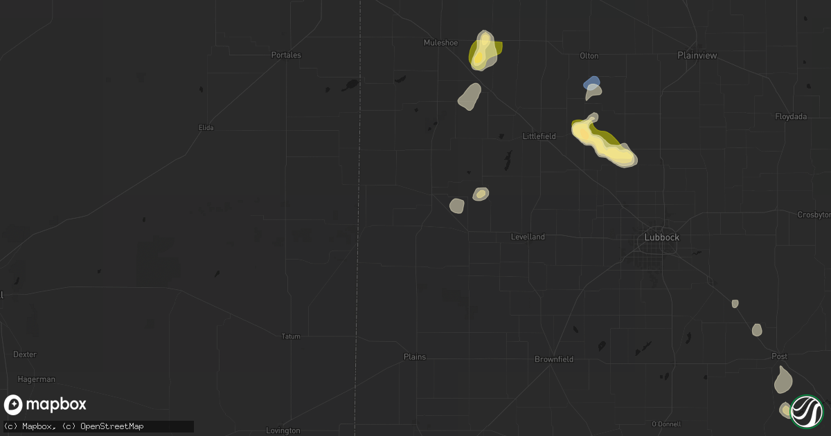 Hail map in Morton, TX on September 21, 2026