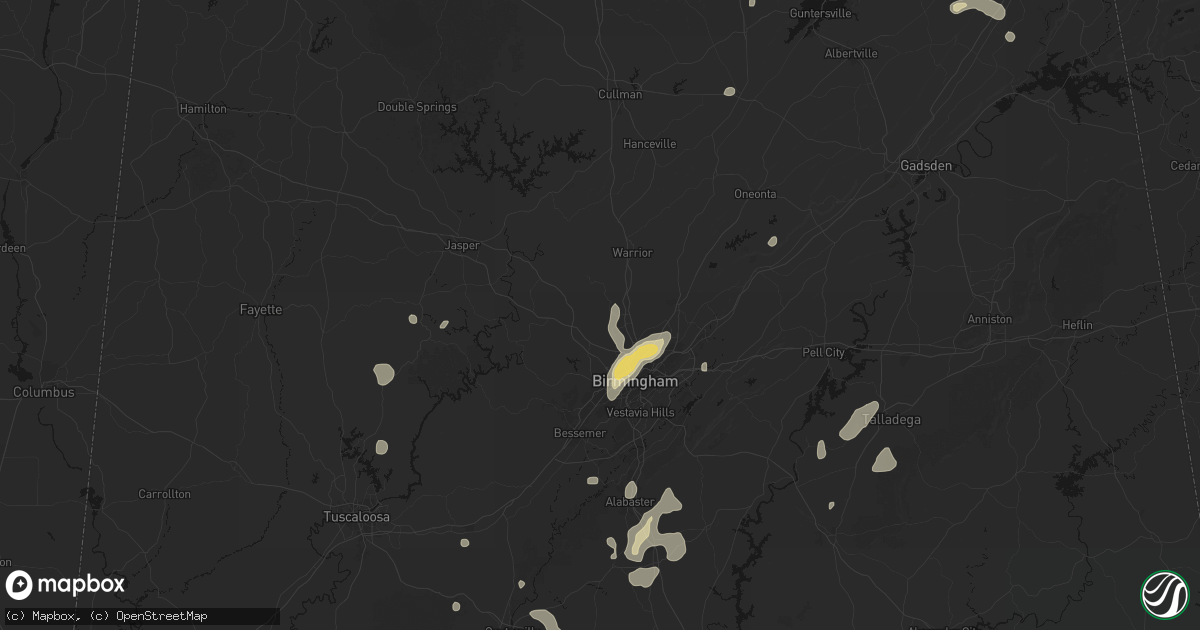 Hail map in Mount Olive, AL on September 21, 2026